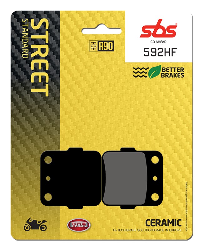 SBS brake pads KH84 street standart ceramic colour black (592HF)